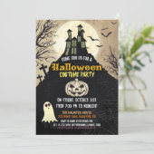 De griezelige Hemel Halloween van de Nacht van het Kaart (Staand voorkant)