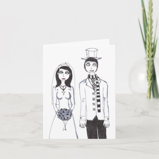 De griezelige huwelijks uitnodiging (Voorkant)