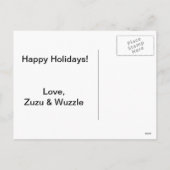 De griezelige Kerstkaart van de Kerstman Feestdagenkaart (Achterkant)