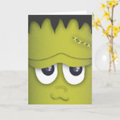 De griezelige Leuke Groene Kaart van Halloween van (Gele Bloem)