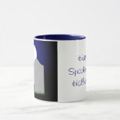 * De Griezelige Maan en de Grafsteen van Halloween Mok (Midden)