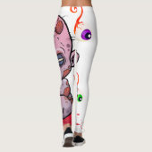 De griezelige ontwerp Leggings (Achterkant)