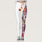 De griezelige ontwerp Leggings (Voorkant)