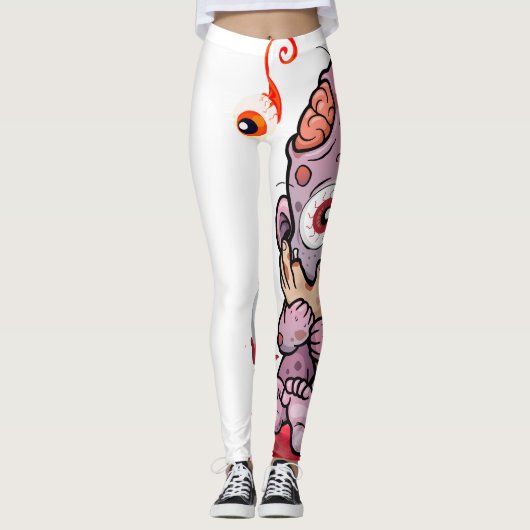 De griezelige ontwerp Leggings (Voorkant)