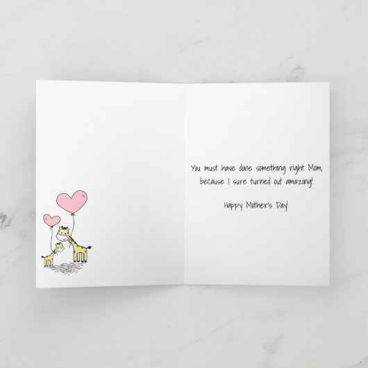 De griezelige sarcastische kaart van het Moederdag (Binnen)