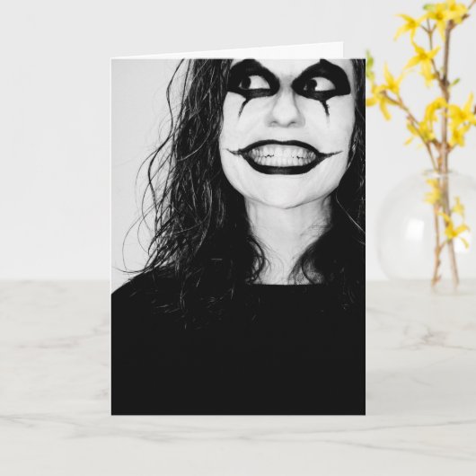 De griezelige sarcastische kaart van het Moederdag (Gele Bloem)