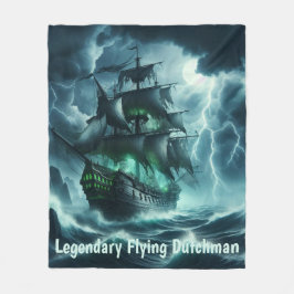 De griezelige Vliegende Hollander Een spookschip v Fleece Deken