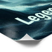 De griezelige Vliegende Hollander Een spookschip v Perfect Poster (Hoek)