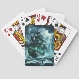 De griezelige Vliegende Hollander Een spookschip v Pokerkaarten