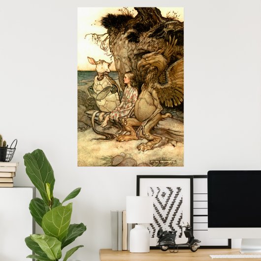 "De griffie en de mokschildpad" Poster (Thuiskantoor)