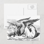 De Griffin van Alice in Wonderland Briefkaart (Voorkant / Achterkant)