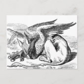 De Griffin van Alice in Wonderland Briefkaart (Voorkant)