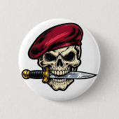 De grijns van de Vanguard Ronde Button 5,7 Cm (Voorkant)