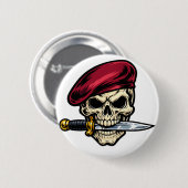 De grijns van de Vanguard Ronde Button 5,7 Cm (Voorkant /achterkant)