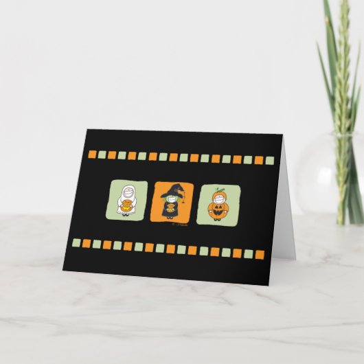 De Grijnzen van Halloween Kaart (Voorkant)