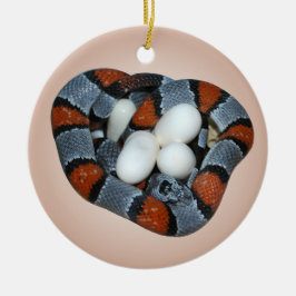 De grijsbandslang keramisch ornament