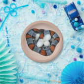 De grijsbandslang papieren bordje (Feest)