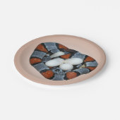 De grijsbandslang papieren bordje (Gekanteld)