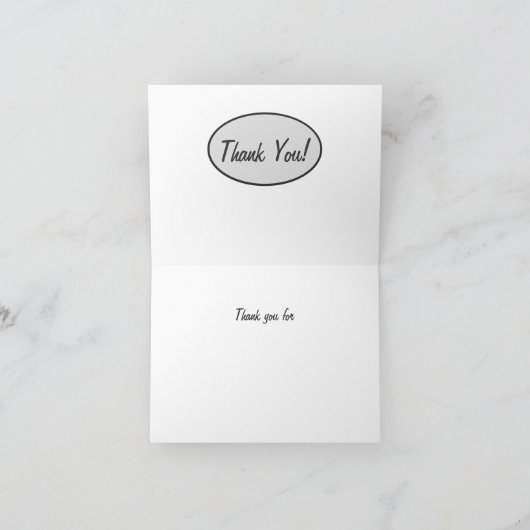 De grijze Camouflage Camo dankt u Douane Bedankkaart (Binnen)