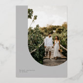 De grijze Foto bewaart de Datum Kaart met Folie (Achterkant)