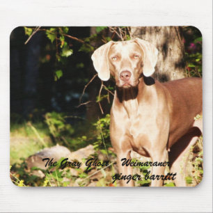 De grijze gastheer - Weimaraner, gember ... Muismat