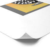 De grijze gemberpot kunstposter poster (Hoek)