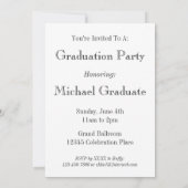 De grijze Gestreepte Uitnodigingen van de (Achterkant)