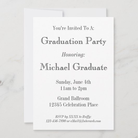 De grijze Gestreepte Uitnodigingen van de (Achterkant)