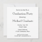 De grijze Gestreepte Uitnodigingen van de (Achterkant)