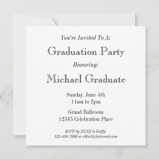 De grijze Gestreepte Uitnodigingen van de (Achterkant)