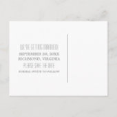 De grijze Grens van de Chevron sparen het Briefkaa Aankondigingskaart (Achterkant)