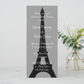 De Grijze Grote Openingsavond in Parijs Kaart (Staand voorkant)