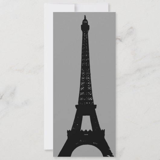 De Grijze Grote Openingsavond in Parijs Kaart (Achterkant)