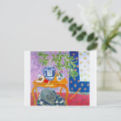 De grijze hond, briefkaart (Staand voorkant)