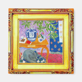 De grijze hond magneet