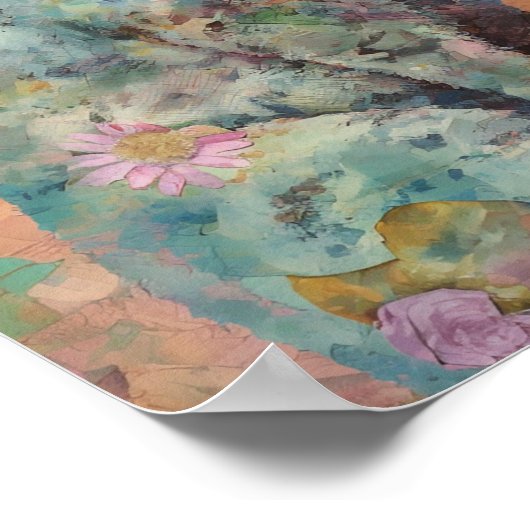 De grijze kat poster (Hoek)