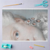 De grijze koningin rechts tissuepapier (Craft)