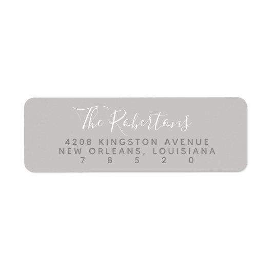 De grijze Naam van het Manuscript de Etiketten van (Voorkant)