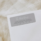 De grijze Naam van het Manuscript de Etiketten van