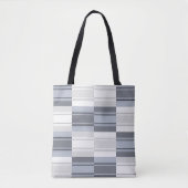 De grijze patch-tas tote bag (Voorkant)