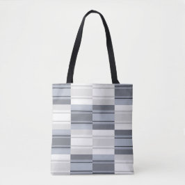 De grijze patch-tas tote bag