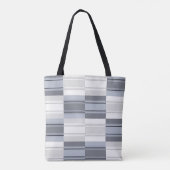De grijze patch-tas tote bag (Achterkant)