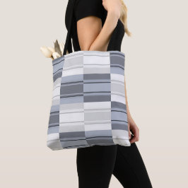 De grijze patch-tas tote bag