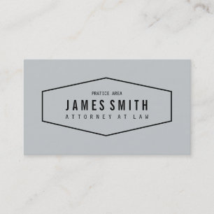 De Grijze Retro Professionele Procureur van de Visitekaartje