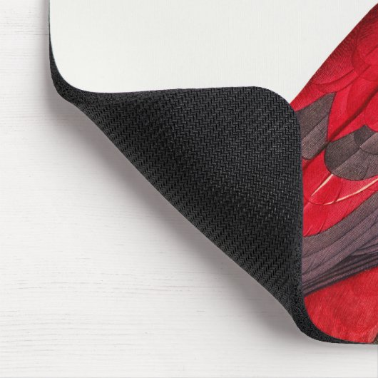 De grijze rode papegaai, Psittacus erithacus Muismat (Hoek)