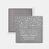 De grijze Sterrennacht sparen de Magnet van de Dat (Voorkant / Achterkant)