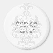 De grijze Subtle Damask bewaart de Magnet van de D (Voorkant)