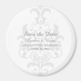 De grijze Subtle Damask bewaart de Magnet van de D