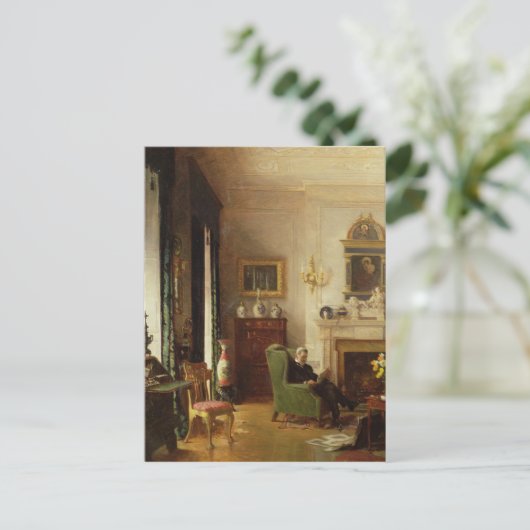 De grijze tekenruimte briefkaart (Staand voorkant)