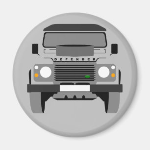 De grijze Verdediger van Land Rover van het Magneet